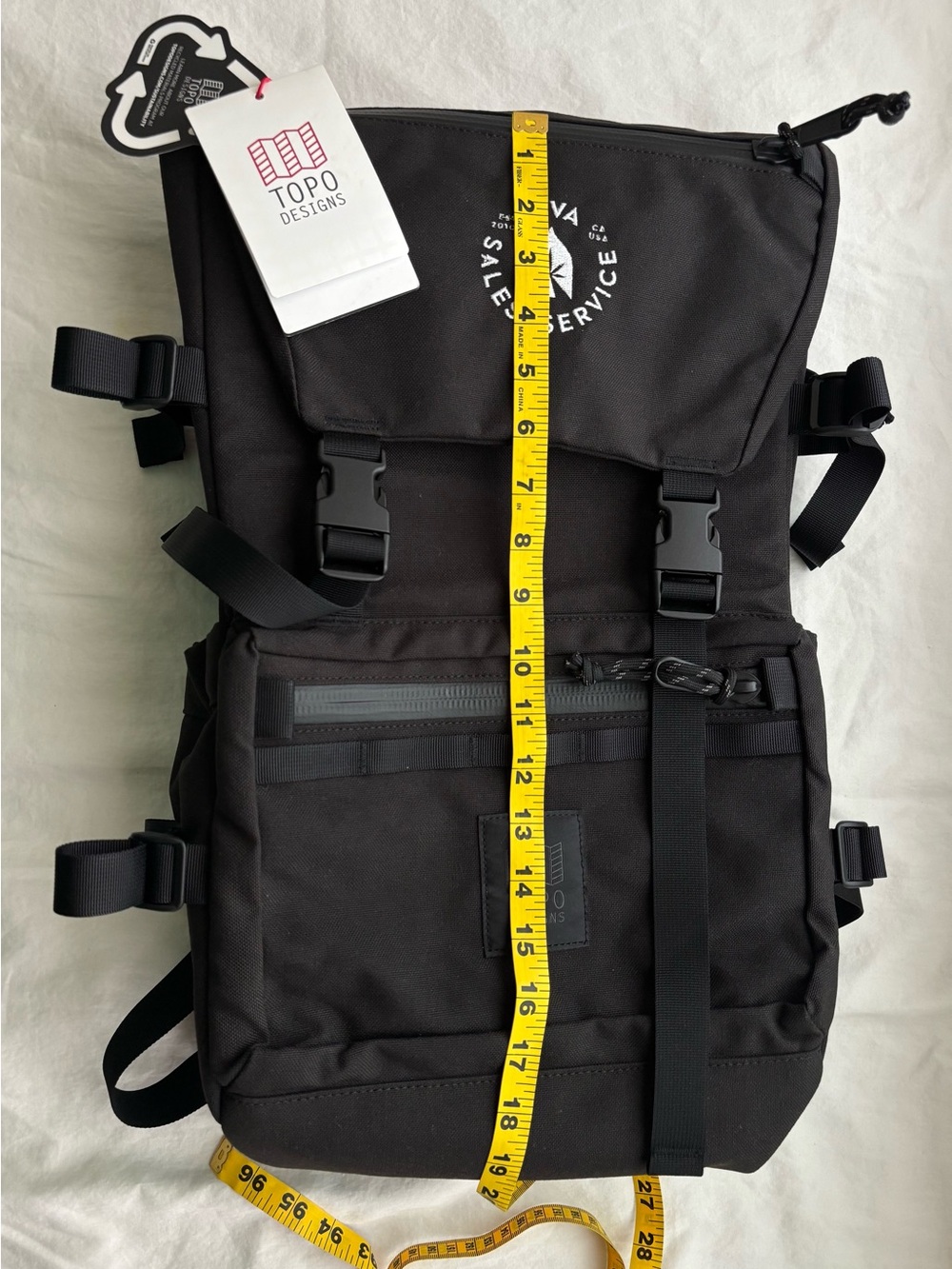 Topo Designs Rover Pack Tech Backpack Black - New with Tag - Picture 9 of 11